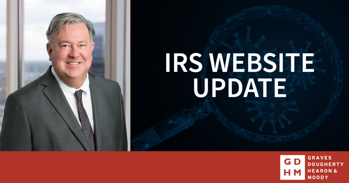 IRS Updates Its "Mission-Critical Website" - Graves Dougherty Hearon ...