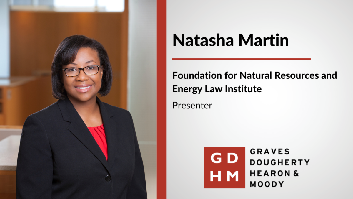 Natasha Martin Presents at National Environmental Conference - Graves ...